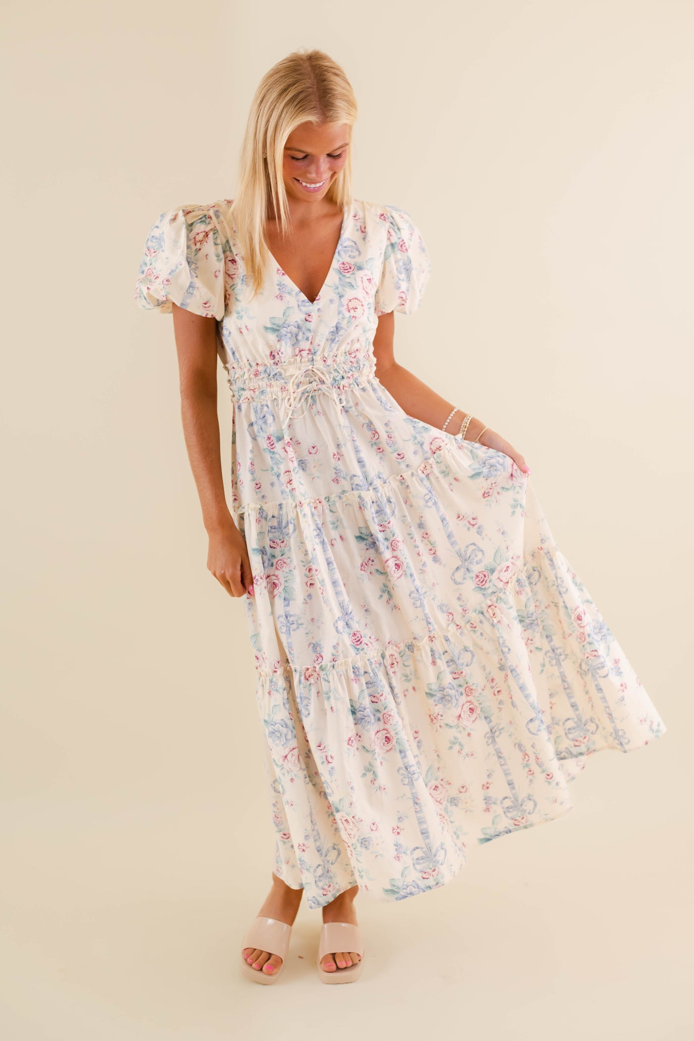 Coquette Style Maxi Dress- Women's Bow Dress- LoveShack Dress- Mable Dresses