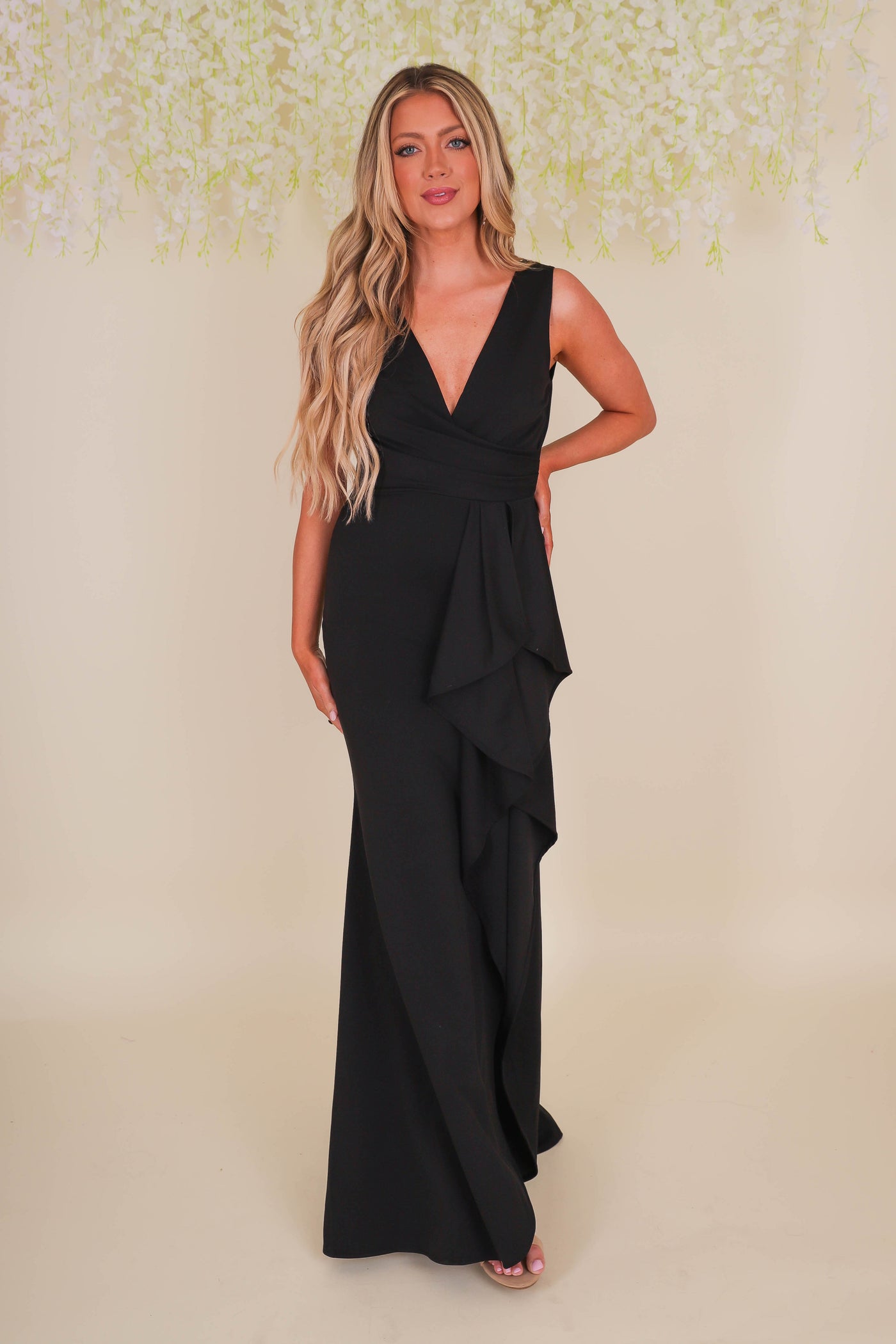 Black Cocktail Dress- Women's Black Formal Dress- Formal Wedding Guest Dresses