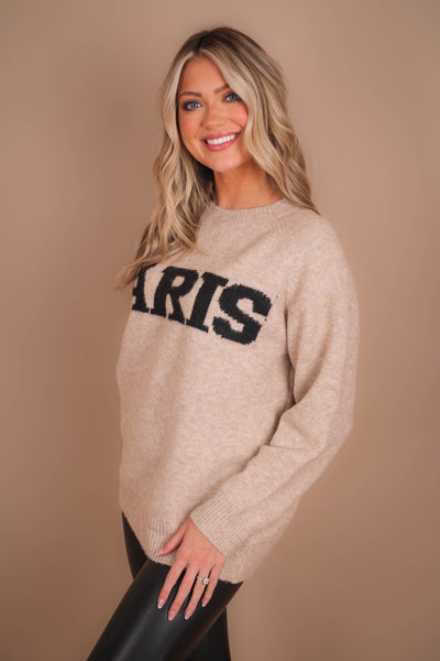 PARIS Sweater- Women's Oversized Paris Sweater- And The Why Sweaters