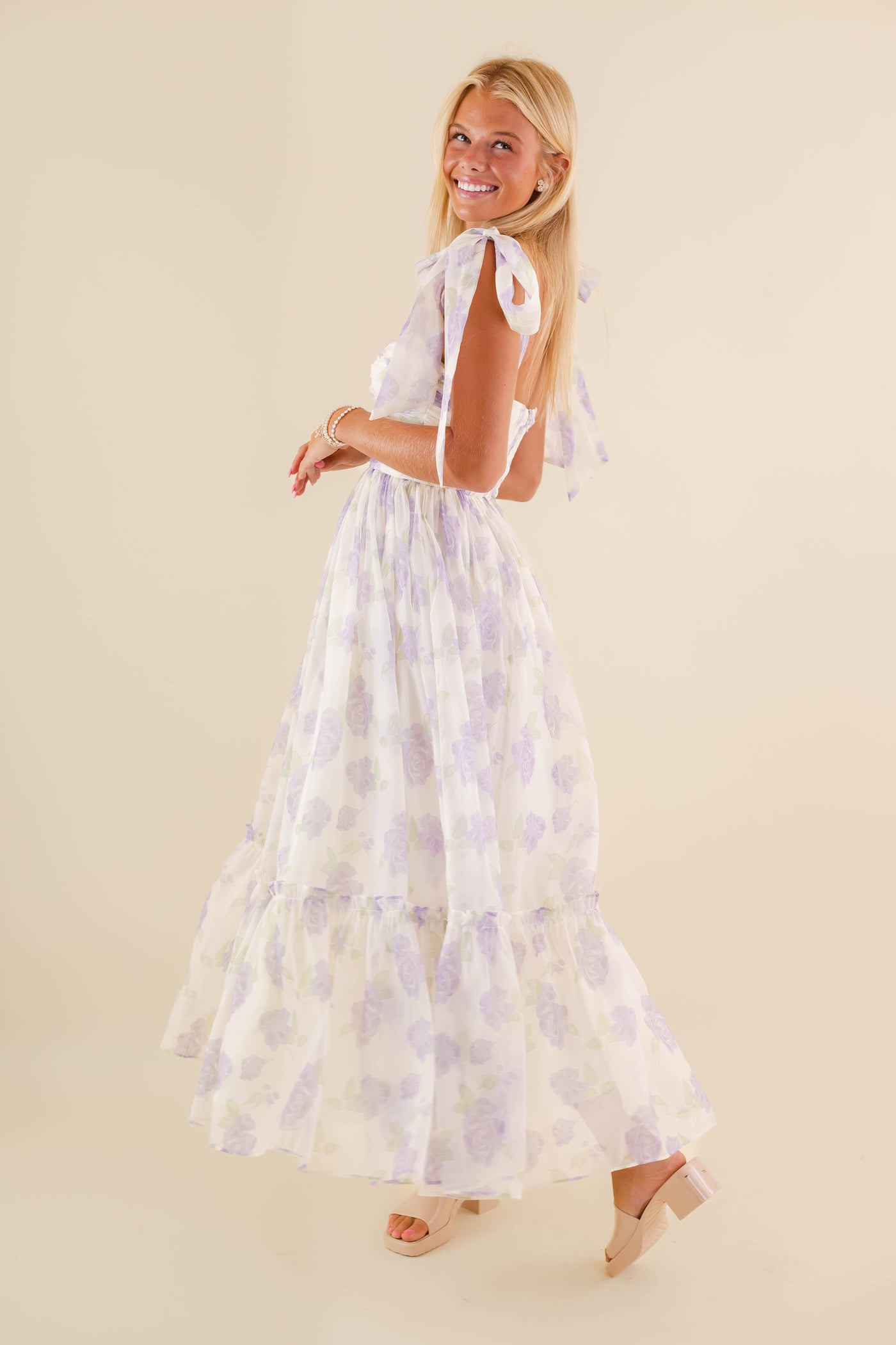 Women's Elegant Floral Dress- Women's Photoshoot Dresses- Mable Maxi Dress