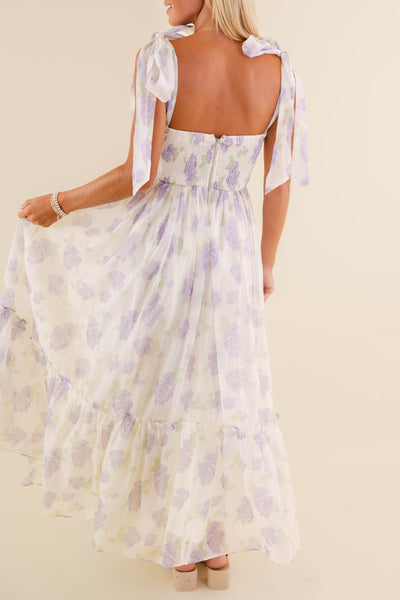 Women's Elegant Floral Dress- Women's Photoshoot Dresses- Mable Maxi Dress