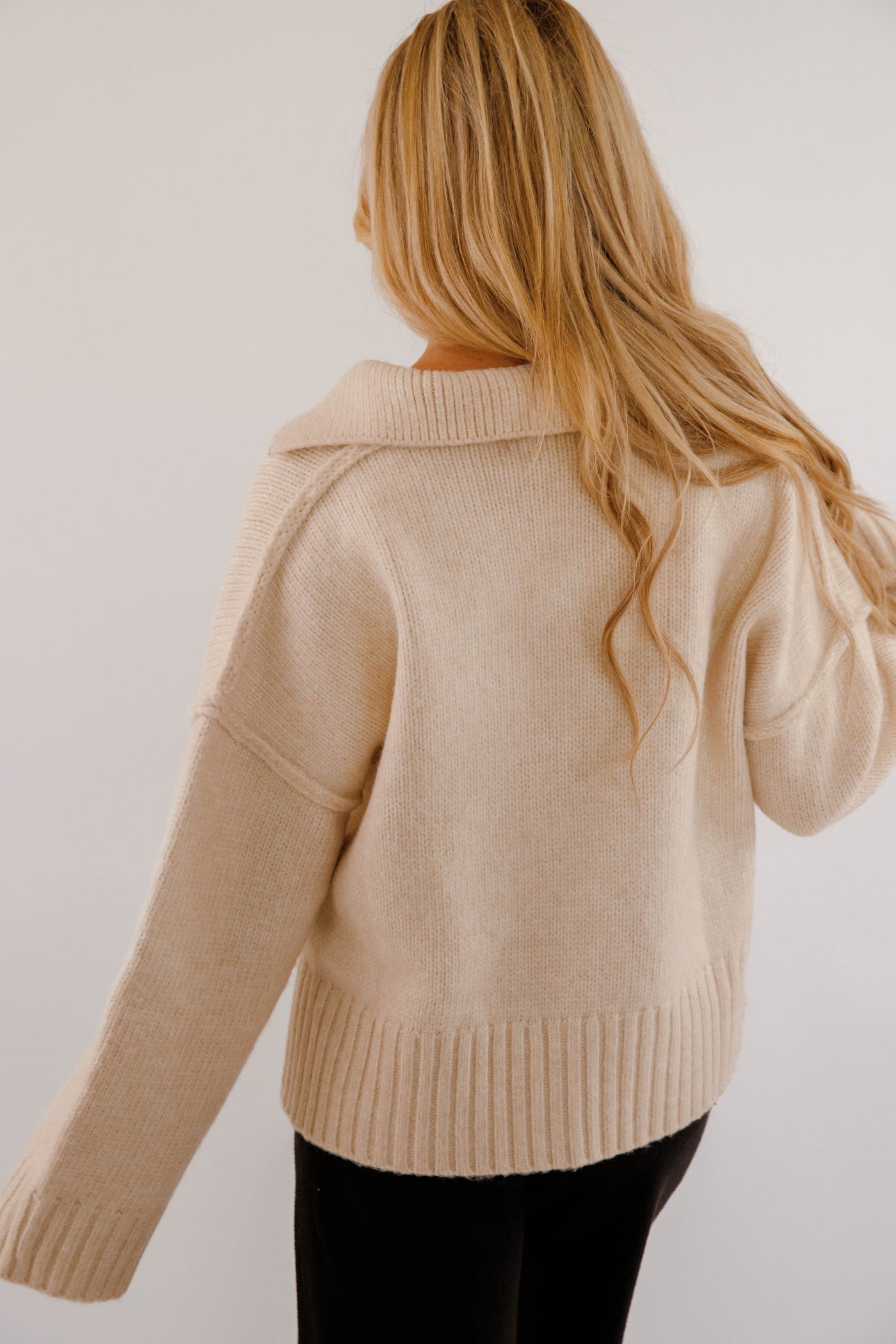 On The Other Side Sweater-Beige