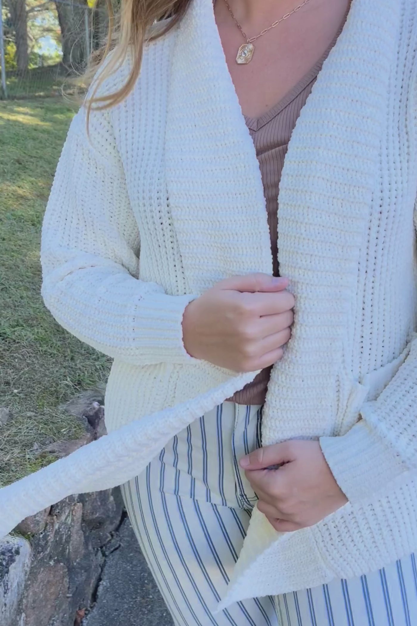 Not A Second Thought Cardigan-Ivory