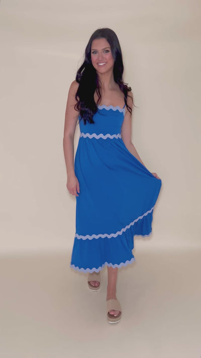 See The Better Side Maxi Dress-Blue