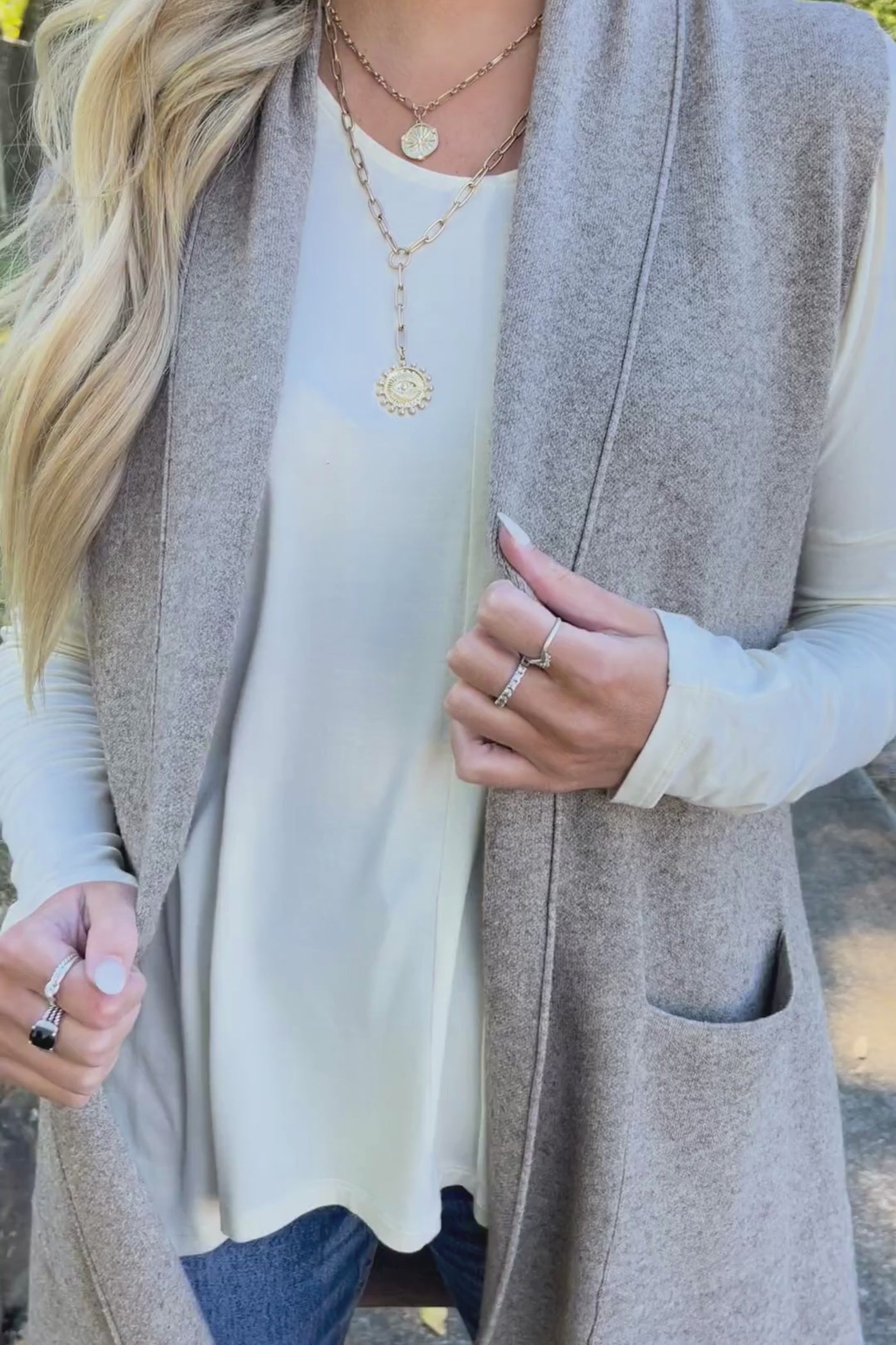 Women's Long Cardigan Vest- Buttery Soft Vest- Trendy Long Vest
