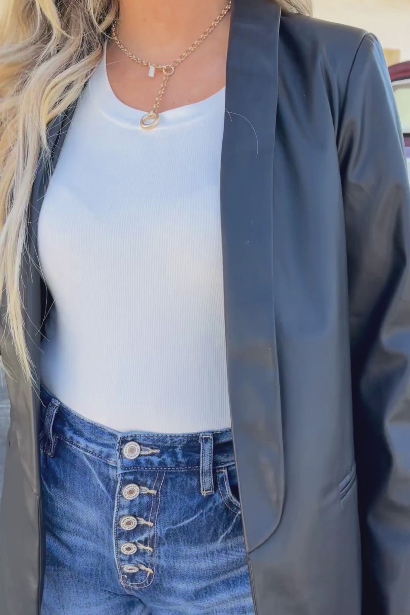 Feeling Confident Blazer-Black