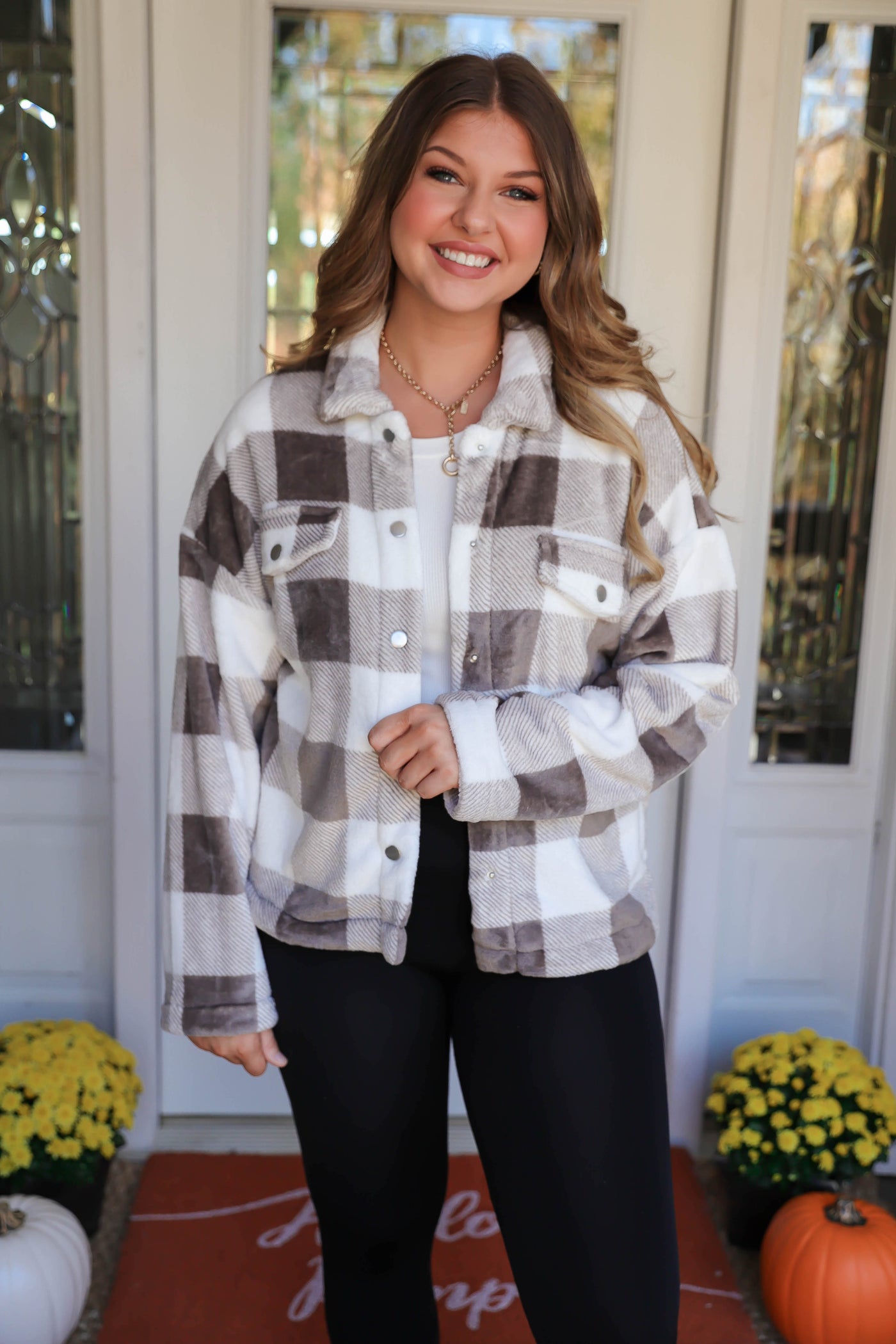 Super Soft Women's Button Down- Plaid Women's Sherpa Flannel- Women's Winter Tops