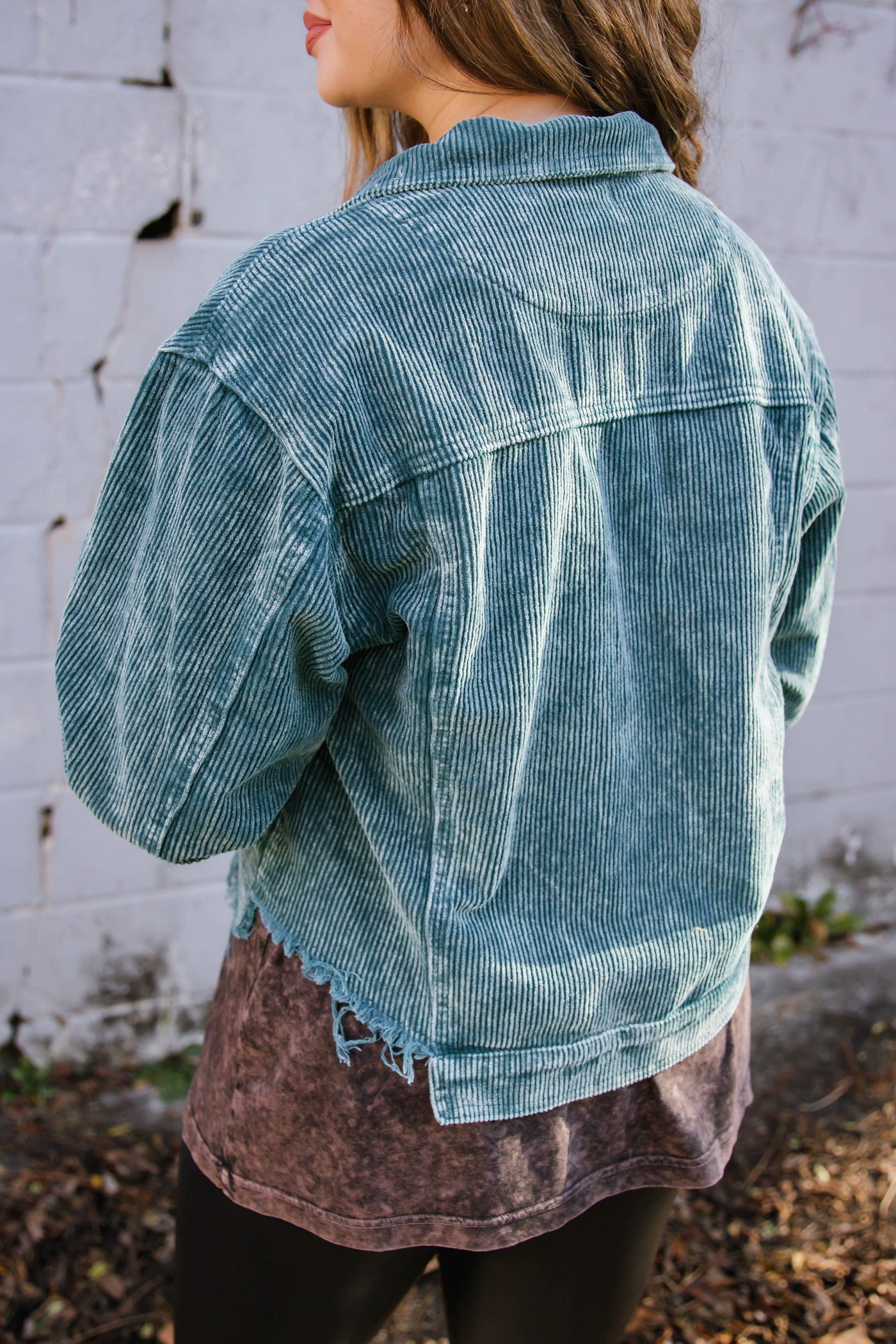 RESTOCK: Ready When You Are Corduroy Jacket-Teal