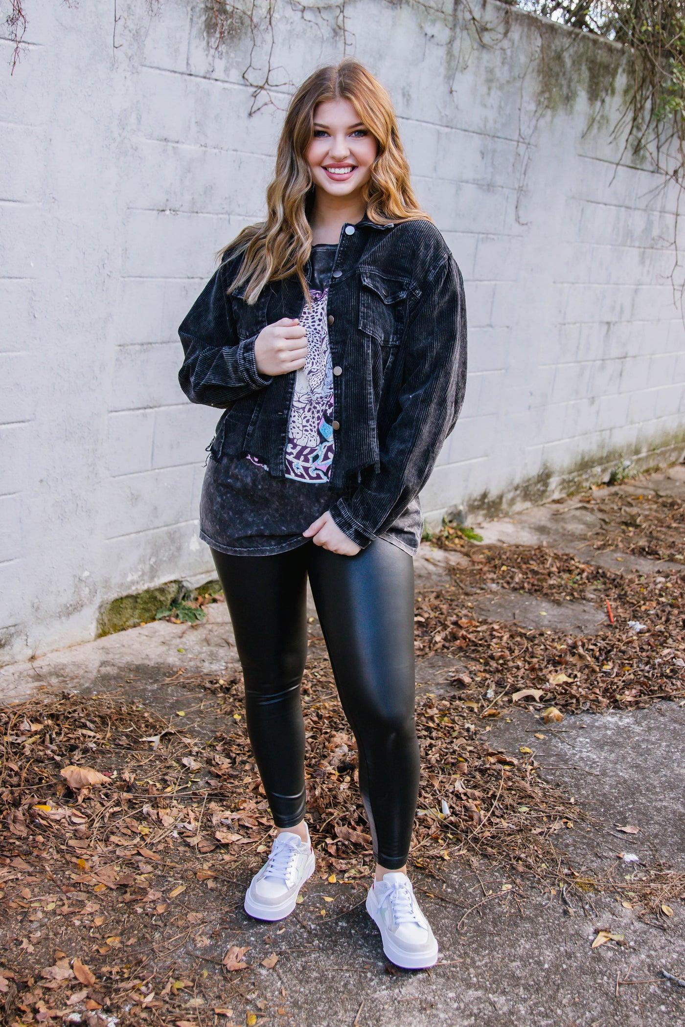Black Corduroy Jacket- Distressed Corduroy Vintage Style Jacket- $52