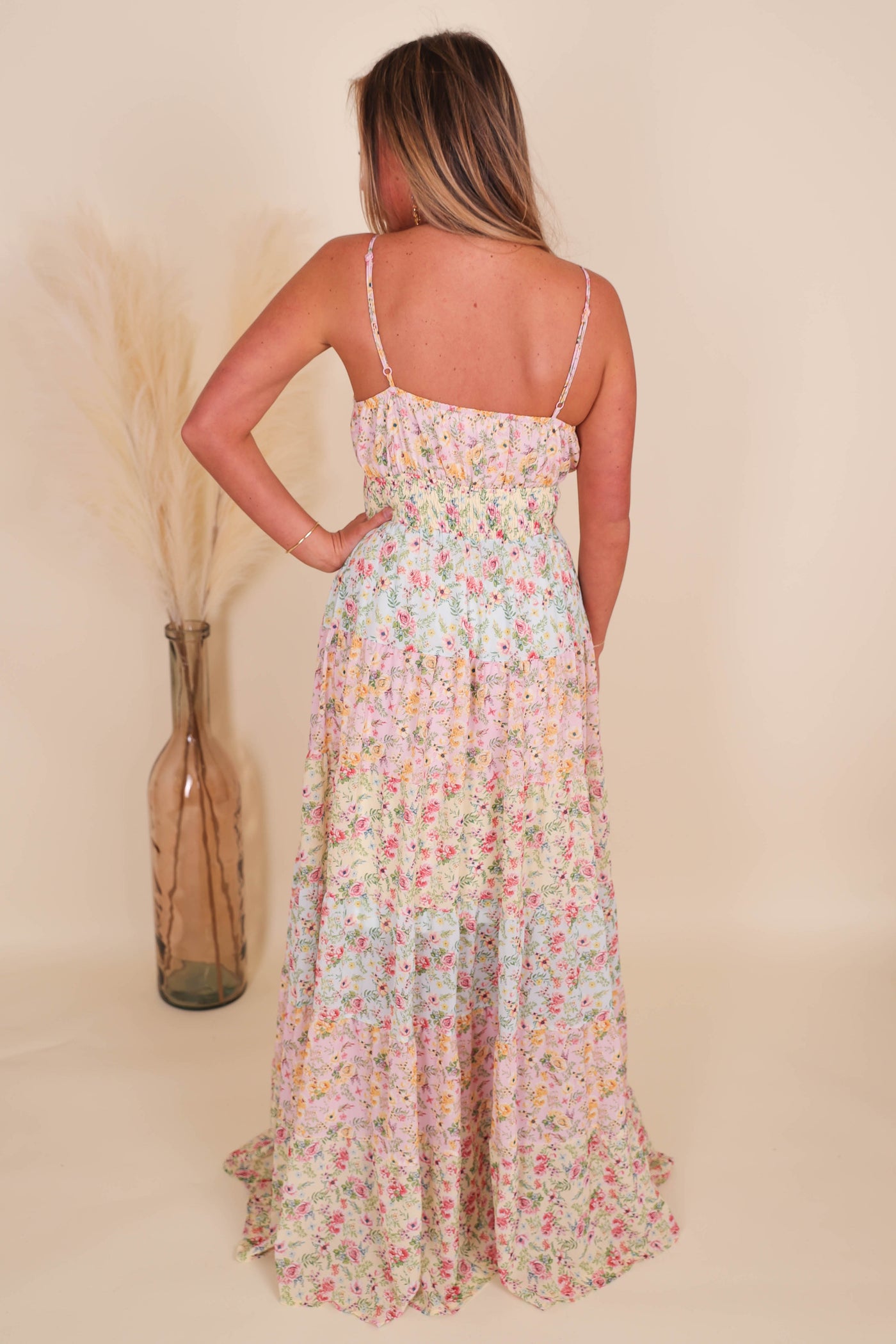 Floral Print Maxi Dress- Love Shack Dress Dupe- Flying Tomato Maxi