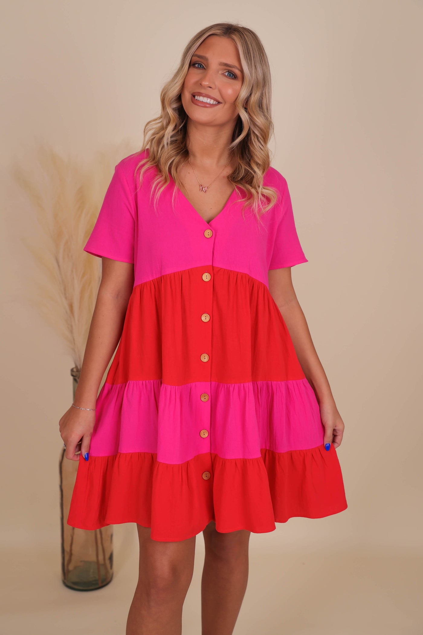 Women's Stripe Dress- Women's Babydoll Style Dress- Women's Casual Dresses