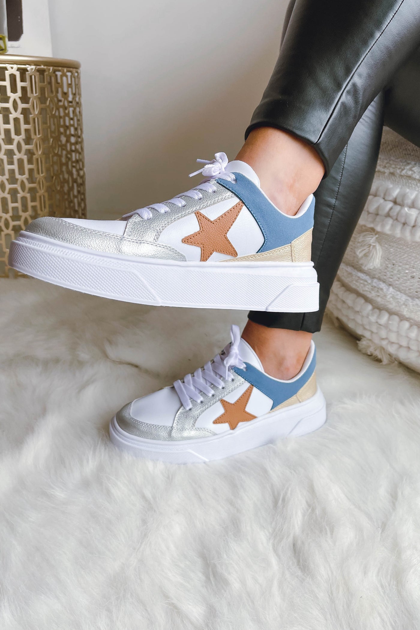 Trendy Star Sneakers- Women's Platform Star Sneakers- $45